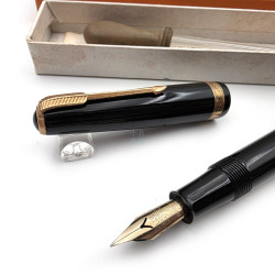  ☆典藏老筆☆Pilot 百樂 古董筆 硬橡膠筆桿 滴入式上墨 4號尖 鋼筆 #P3069