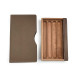 小品雅集  實木 皮革 攜帶型 四入 雪茄盒（大地棕）