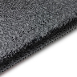 小品雅集  實木 皮革 攜帶型 四入 雪茄盒（沉穩黑）