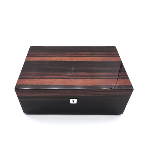 唐邦木業 古典木製 手錶收藏盒 樹瘤木 鋼琴烤漆 10支裝(可上鎖)