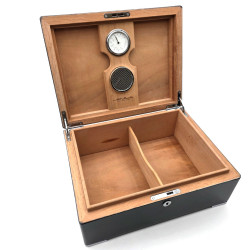 唐邦木業 古典木製 可動隔板 雪松木 雪茄盒 東方神龍（可上鎖）