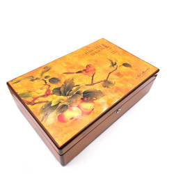 唐邦木業 古典木製手錶收藏盒 樹瘤木 12支裝  秋熟（可上鎖）