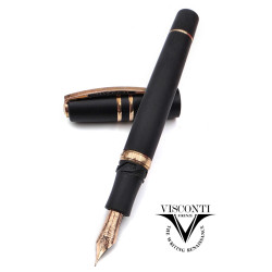 義大利 Visconti HOMO SAPIENS 智人 火山熔岩 18K 鋼筆 （銅夾負壓）