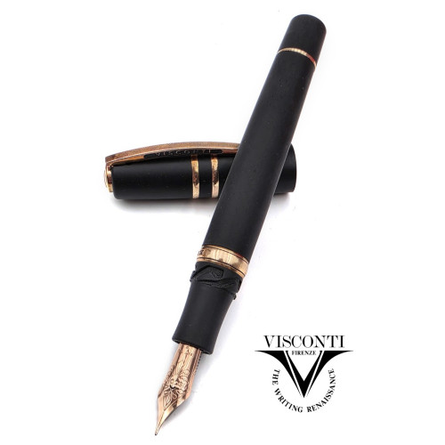 義大利 Visconti HOMO SAPIENS 智人 火山熔岩 18K 鋼筆 （銅夾負壓）