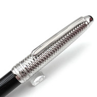 德國 MONTBLANC萬寶龍 大師傑作（大班） Doué Geometry 經典系列 鍍鉑金幾何 原子筆