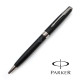 派克 Parker 新款Sonnet 卓爾系列 原子筆（霧黑銀夾）