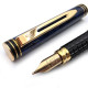 【庫新品】法國 Waterman 18k金 經典花紋(藍漆) M尖 鋼筆 GN-86698