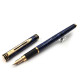 【庫新品】法國 Waterman 18k金 經典花紋(藍漆) M尖 鋼筆 GN-86698