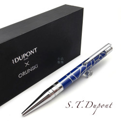 法國 S.T. Dupont × Richard Orlinski 聯名限量 D-Initial 系列 原子筆 （藍色）