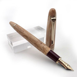 【中古品】日本 Sailor 寫樂 老海錨筆尖X特製花紋筆桿 14K尖 鋼筆/原子筆 一對 ER-332