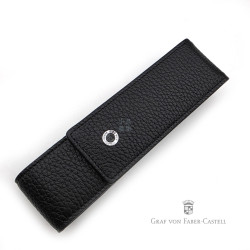 德國 Graf von Faber-Castell 年度筆專用 單支裝 皮質筆套 荔枝紋（黑色 ）