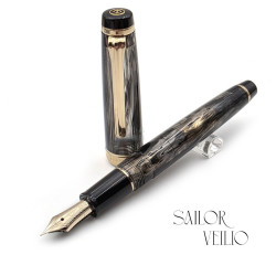 日本 Sailor 寫樂 Professional Gear 21K 鋼筆   VEILIO 系列 珍珠黑