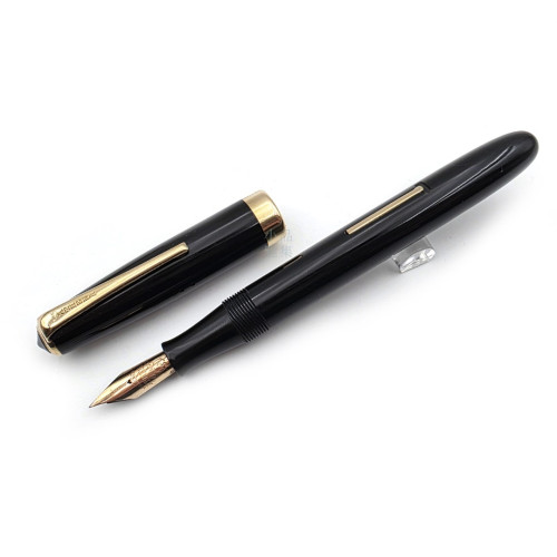 【中古品】日式老筆 丸善筆業 Athena 14K半彈筆尖 硬橡膠筆桿 拉桿上墨 老式古典款 #EX-2758