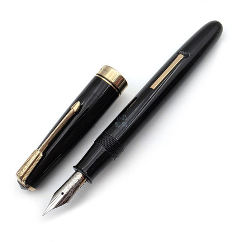 【中古品】Platinum 白金牌 50年代 拉桿上墨  10years 筆尖 （硬橡膠筆桿）EX-6377