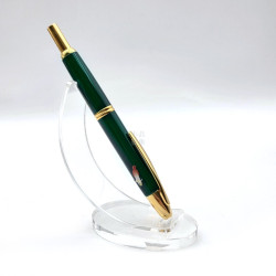 【中古品】Pilot 百樂 Capless 18k金 綠金 鋼筆  蒔繪貼紙 EX9183