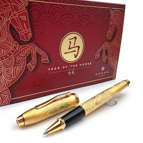 CROSS 高仕 TOWNSEND 濤聲系列 2026 馬年特別版 鍍23K金 鋼珠筆