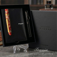 日本 Platinum 白金 #3776 CENTURY 「Travia」14k FLAF尖 鋼筆 限量典藏組