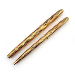 【庫新品】派克 PARKER 75 法國釘紋 14k尖  鋼筆/原子筆 對筆   EX-9602