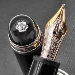【中古品】德國 Montblanc 萬寶龍  Diamond P145 鑽石 14K 鋼筆 M #M-73000
