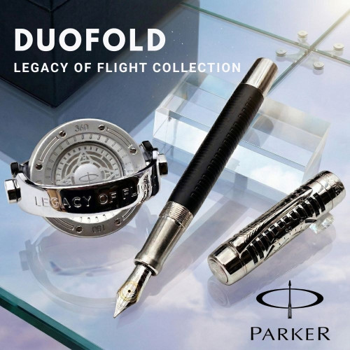 派克 Parker Duofold 大多福 飛行傳承系列  限量版 18k 鋼筆 禮盒組