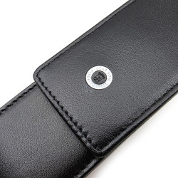 福利品 Graf von Faber-Castell 伯爵 真皮 兩隻裝 筆套 上掀磁吸 #118828