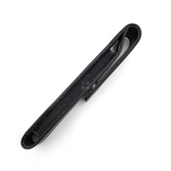 福利品 Graf von Faber-Castell 伯爵 荔枝紋白線 單支裝筆套 (磁扣款) 118825