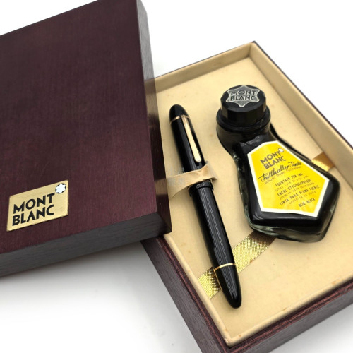 【庫新品】MONTBLANC 萬寶龍 大班149 14C F尖 墨水木質禮盒 #EX-6905