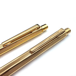 【庫新品】 瑞士工藝．經典傳承 Caran d'Ache 卡達 Ecridor 艾可朵系列 鍍金麥穗紋 原子筆/自動鉛筆 對筆 EX-8561