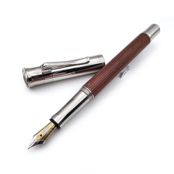【庫新品】Graf von Faber-Castell 輝柏伯爵早期圖徽款｜巴西蘇木鋼筆｜EF尖｜筆蓋頂錢幣紋設計