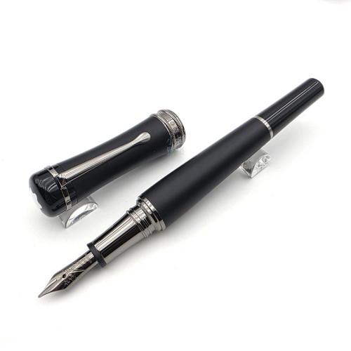 德國 Montblanc 萬寶龍 Bonheur 週末系列幸運星 14K 鋼筆（黑夾黑尖）