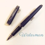 法國 Waterman 雋雅系列 鋼珠筆（霧黑白夾款）