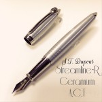 法國 S.T. Dupont 都彭 Streamline-R Ceramium A.C.T 14K金 跑車鋼筆（銀）