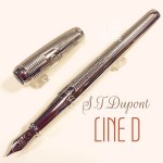 法國 S.T. DUPONT 都彭 LINE D系列 PALLADIUM 14K鋼筆（網點款）