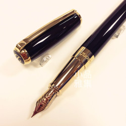 法國 S.T. DUPONT 都彭 LINE D系列 BLACK LACQUER & Gold 14K鋼筆 法國 S.T. DUPONT 都彭 LINE D系列 BLACK LACQUER & Gold 14K鋼筆