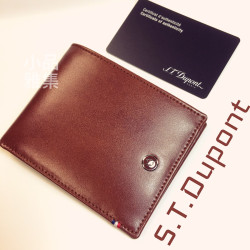 法國 S.T. DUPONT 都彭 六卡褐色真皮 短夾(單層鈔票夾) #180100 法國 S.T. DUPONT 都彭 六卡褐色真皮 短夾(單層鈔票夾) #180100