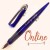 德國 online AIR 五行系列 藝術鋼筆 平尖 鋼筆（1.4mm透藍色款）
