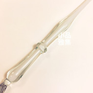 臺灣內灣 純手工 玻璃沾水筆(雙色-外透內白) 臺灣內灣 純手工 玻璃沾水筆(雙色-外透內白)