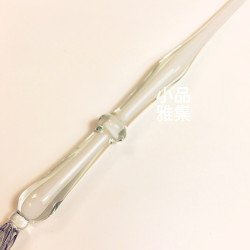 臺灣內灣 純手工 玻璃沾水筆(雙色-外透內白) 臺灣內灣 純手工 玻璃沾水筆(雙色-外透內白)
