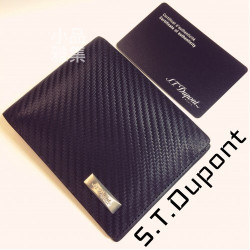 法國 S.T. DUPONT 都彭 黑色紋六卡 真皮短夾 170001 法國 S.T. DUPONT 都彭 黑色紋六卡 真皮短夾 170001