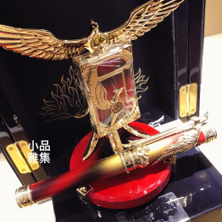 法國 S.T.Dupont 都彭 限量款 18K金 phoenix 鳳凰 鋼筆+打火機組 (紅色中國漆) 法國 S.T.Dupont 都彭 限量款 18K金 phoenix 鳳凰 鋼筆+打火機組 (紅色中國漆)