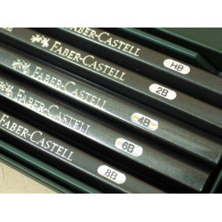 德國 Faber-Castell 輝柏 綠色鐵盒藝術專家級5支入水墨素描鉛筆 (117805) 德國 Faber-Castell 輝柏 綠色鐵盒藝術專家級5支入水墨素描鉛筆 (117805)