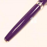 瑞士卡達Caran d'Ache 新款 利曼 亮紫漆(銀夾) 18k金 鋼筆
