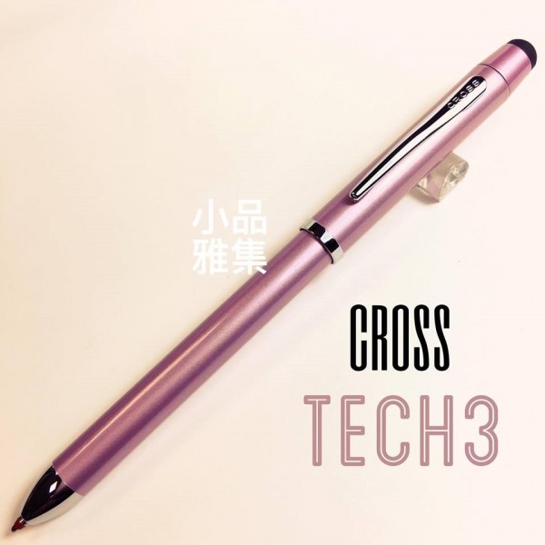 Cross 高仕 TECH3 多用途 觸控 三用筆（粉紅色） 