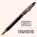 Cross 高仕townsend 濤聲系列 黑琺瑯 原子筆（金夾）