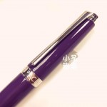 瑞士卡達Caran d'Ache 新款 利曼 亮紫漆(銀夾) 18k金 鋼筆