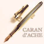 瑞士卡達Caran d'Ache ECRIDOR 艾可朵 CHEVRON V型麥紋 鍍金 鋼筆