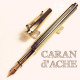 瑞士卡達Caran d'Ache ECRIDOR 艾可朵 CHEVRON V型麥紋 鍍金 鋼筆