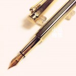 瑞士卡達Caran d'Ache ECRIDOR 艾可朵 CHEVRON V型麥紋 鍍金 鋼筆