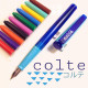 日本 COLTE 國民鋼筆+10色卡式墨水(藍色)