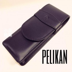 德國 Pelikan 百利金 真皮 筆套（直立式3支裝)
